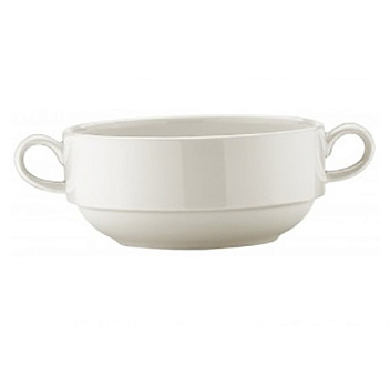 Бульонница 350 мл.с ручками d=120 мм.Белый,формаБанкет(блюдце62956,68287,69991)Bonna/1/12/720/