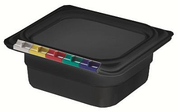 Гастроемкость 1/6 h= 65 мм. 1 л. п/п черная /1/14/