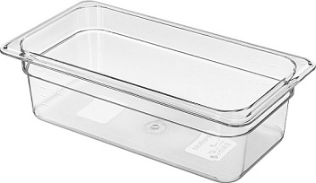 Гастроемкость 1/3 h=100 мм. 3,8 л. поликарб. прозрач.  /1/6/