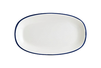 Блюдо овальное 240*140 мм. Линеа Синий, форма Гурмэ Bonna /1/12/1164/