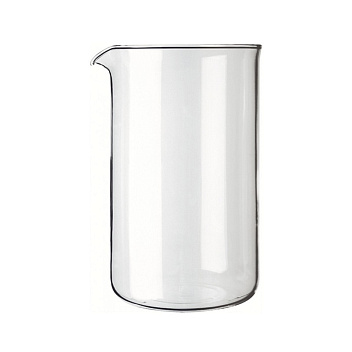 Колба для френч-пресса  350 мл. d=75 мм. h=136 мм. Термостекло /1/50/