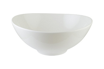 Салатник d=250 мм. 2100 мл. h=105 мм. Белый, форма Агора Bonna /1/3/162/
