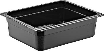 Гастроемкость 1/2 h=100 мм. 5 л. п/п черная GP /1/12/