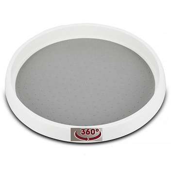 Поднос для подачи прорезиненный d=30 см. h=3,3 см. п/п, вращающийся /1/40/