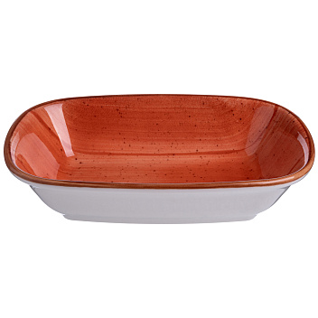 Салатник 170*115 мм. 275 мл. h=40 мм. касалетка Терракота, форма Гурмэ Bonna /1/12/1680/