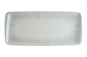 Блюдо прямоуг. 340*160 мм. Ирис Серый, форма Мув Bonna /1/12/696/ ВДОХНОВЕНИЕ