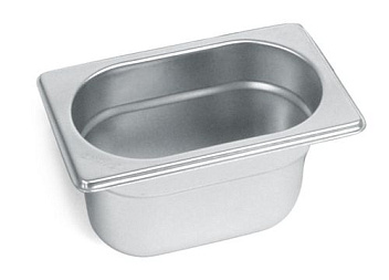 Гастроемкость 1/9 h= 65 мм. 0,6 л. нерж. MGsteel /1/48/