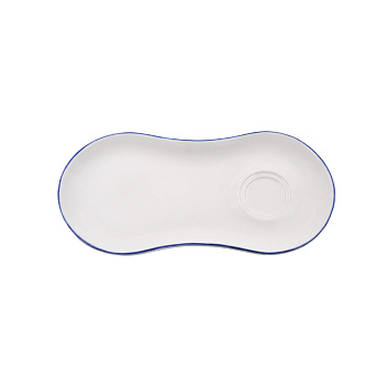 Блюдце 250*120 мм. для завтрака Ретро синий край (чашка 70299,69205), форма Гурмэ Bonna /1/12/1248/