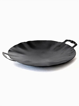 Сковорода для Саджа d=30 см. 1,05 л. углерод. сталь с 2 ручками /1/