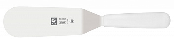 Лопатка 28 см. изогнутая раб. часть 12*5 см. нерж. с пластик. ручкой белая Icel /1/6/