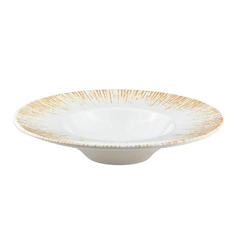 Тарелка для пасты d=280 мм.  400 мл. Ирис светло-бежевый, форма Банкет Bonna /1/6/396 ВДОХНОВЕНИЕ
