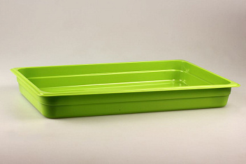 Гастроемкость 1/1 h= 65 мм. 8,5 л. п/п зеленая /1/7/