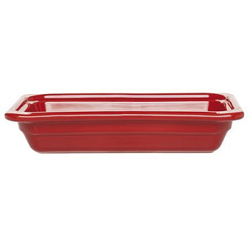 Гастроемкость 1/3 h= 65 мм. 1,8 л. красная керам Emile Henry /1/3/210/ ТП