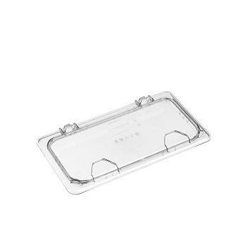 Крышка для гастроем. 1/3 поликарб.прозрач. (-40/+99С) откидная (гастроемкость..) GP /1/12/