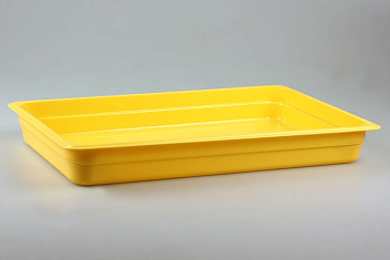 Гастроемкость 1/1 h= 65 мм. 8,5 л. п/п желтая /1/7/