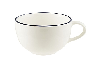 Чашка 350 мл. чайная d=110 мм. h=68 мм. Линеа Черный (блюдце 77973) Bonna /1/6/456/