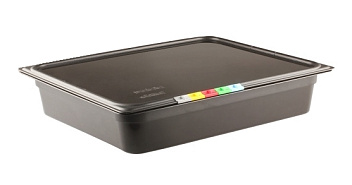 Гастроемкость 1/2 h= 65 мм. 3,8 л. п/п черная /1/14/