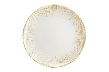 Тарелка d=270 мм. Ирис светло-бежевый, форма Гурмэ Bonna /1/12/624 ВДОХНОВЕНИЕ