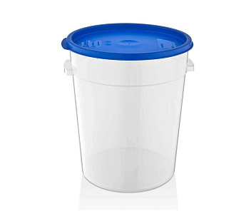 Контейнер для продуктов круглый 20,82 л. d=31 см. h=37,5 см., с мерной шкалой, прозрачный, п/п, без крышки (крышка 76740, 76739, 76738, 76741) GP /1/6/