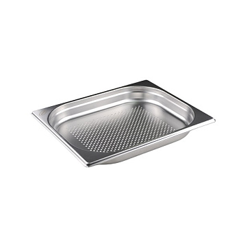 Гастроемкость 1/2 h= 40 мм. 2 л. нерж. перфорир. d=4 мм. MGSteel /1/6/12/