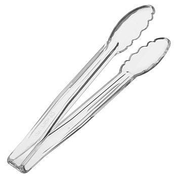 Щипцы универсальные 24 см. прозрачные поликарбонат (до +120°C) MGprof /1/20/