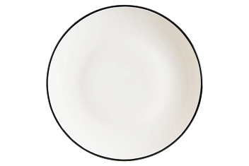 Тарелка d=270 мм. Линеа Черный, форма Гурмэ Bonna /1/12/624/