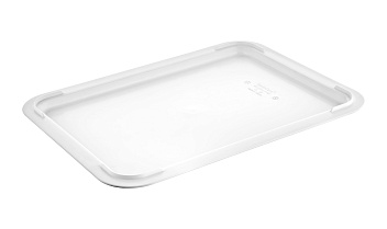 Крышка для контейнера для теста 300*400*25 мм., (-20/+70℃) морозостойкая, белая, полиэт. GP /1/24/